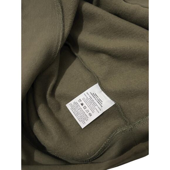 Nike Air Jordan Essential Fleece Baseline Men's Hoodie Olive Size L FD7545-222 - Picture 7 of 8